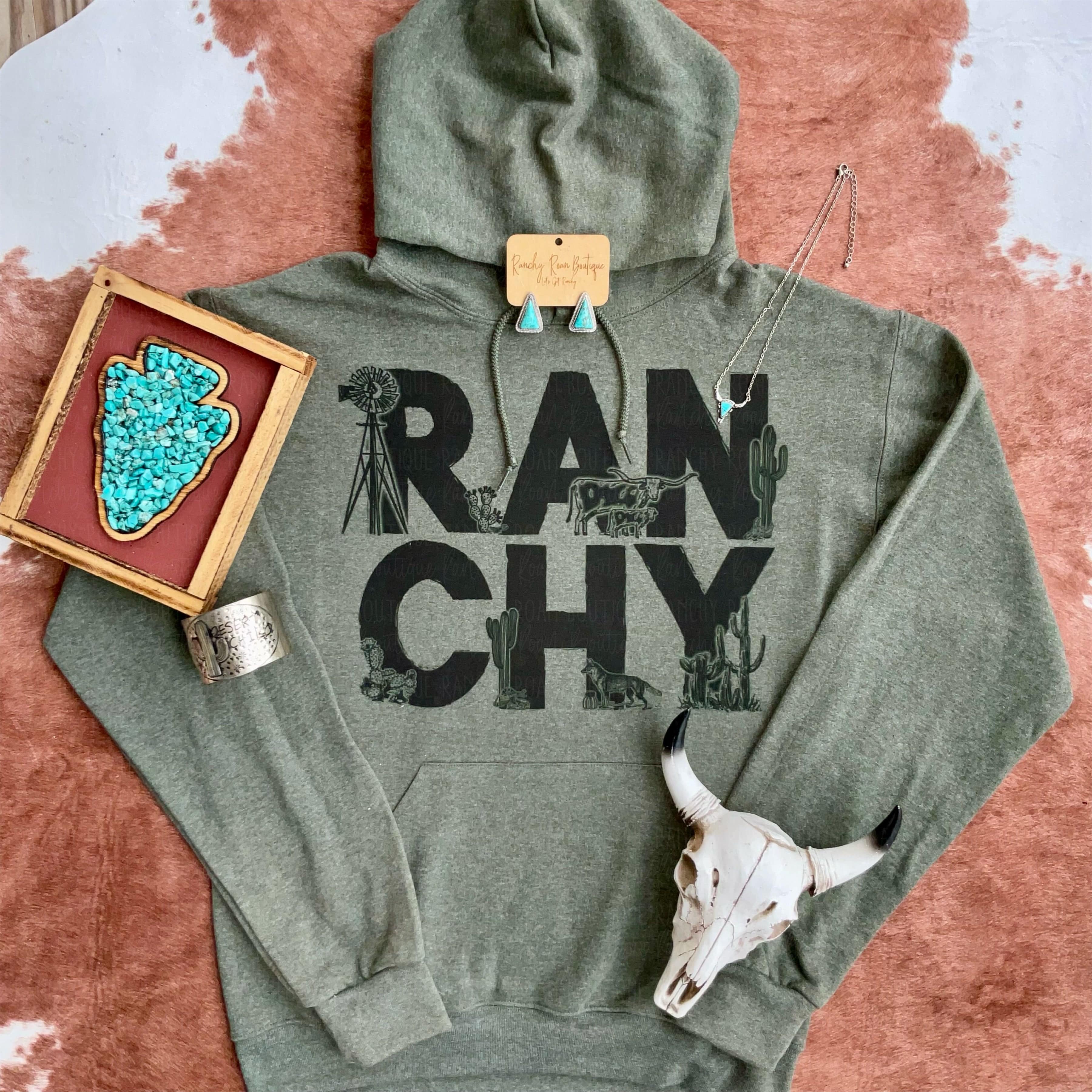 Ranchy Western Cowboy Hoodie