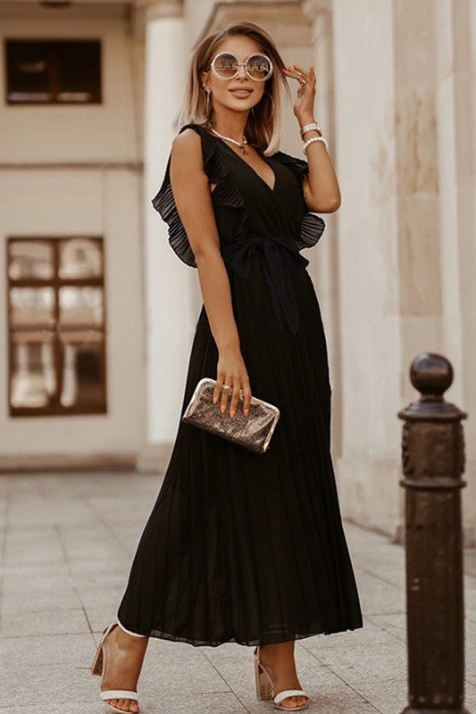 Ruffle Tie Detail Dress