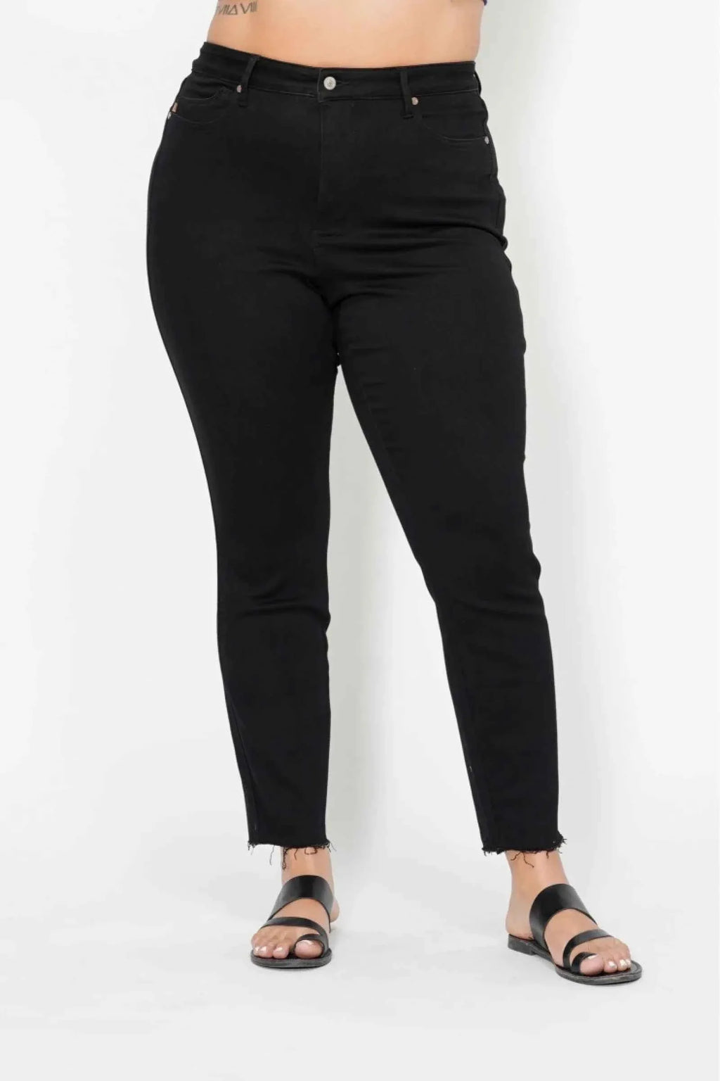 Judy Blue Full Size High Waisted Tummy Control Shield Pockets Skinny Women's Jeans Plus Size