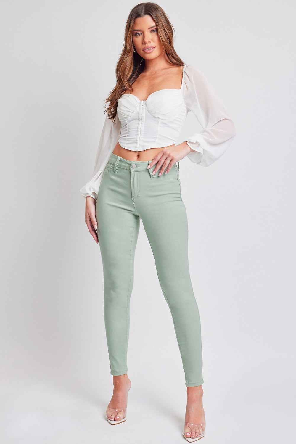 YMI Hyperstretch Skinny Jeans Women's Jeans Mid-Rise Design