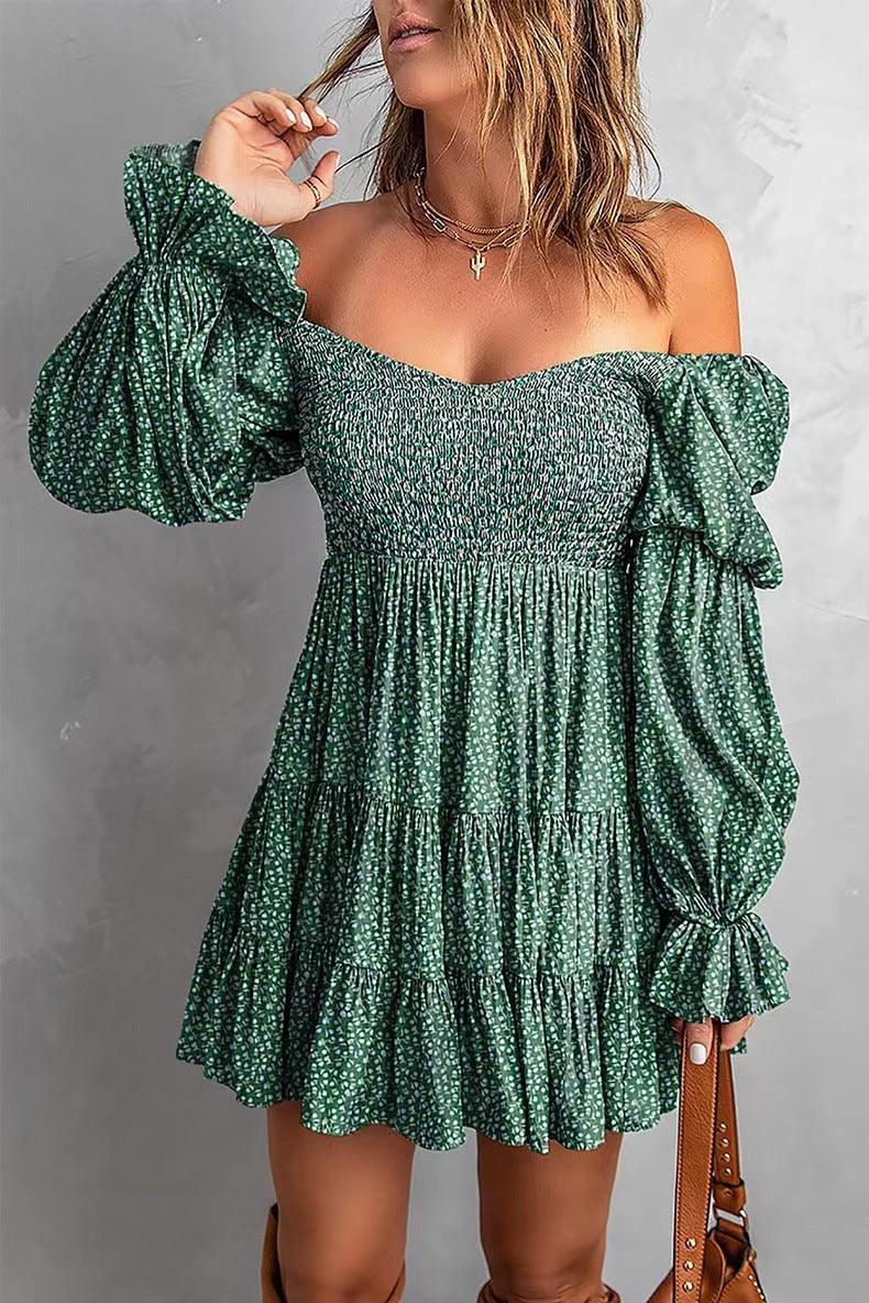 Flirty Puff Sleeve A-Line Dress | Spring & Summer Strapless Dress
