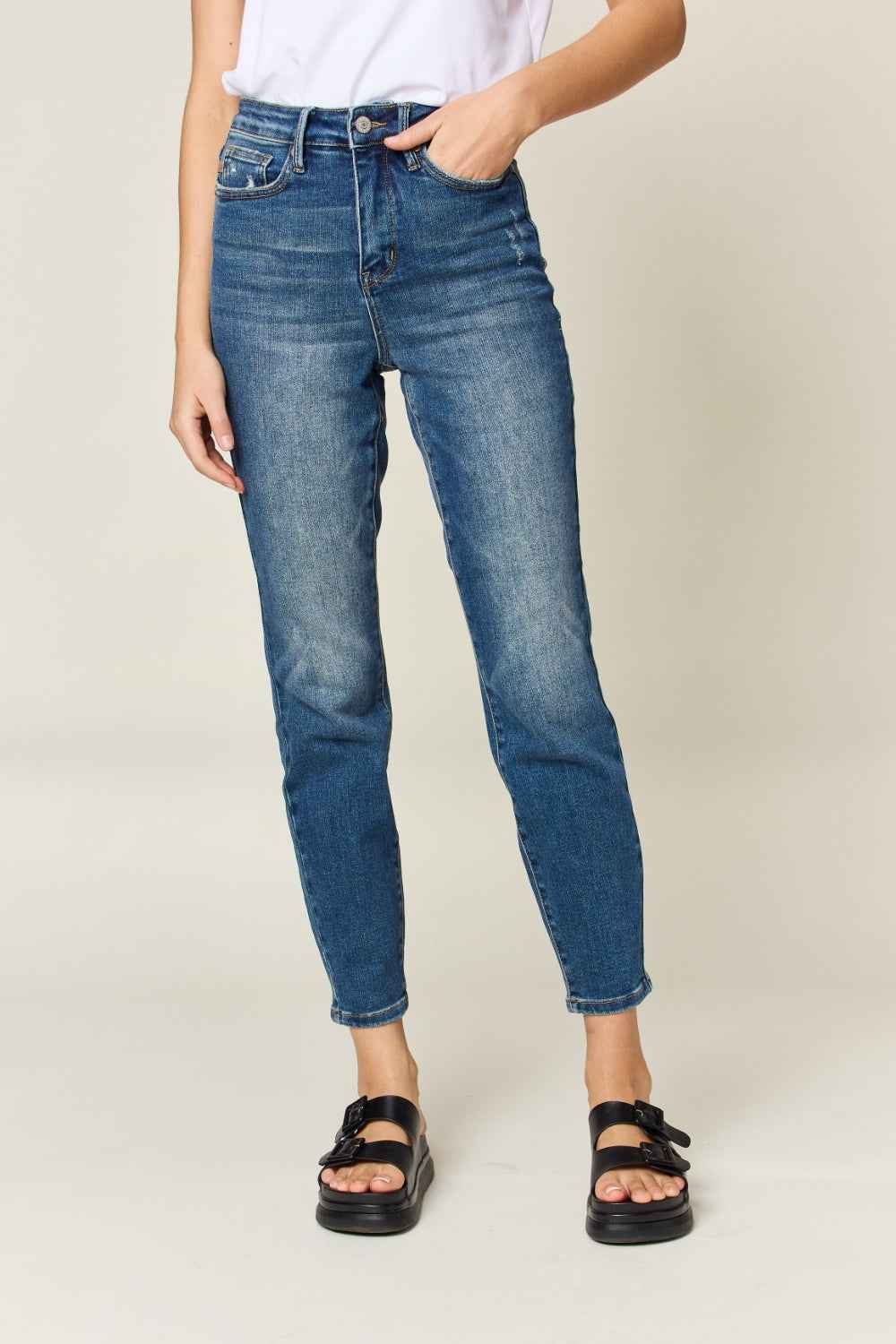 Judy Blue High Waist Jeans - Tummy Control Full Size Slim Fit Women's Jeans