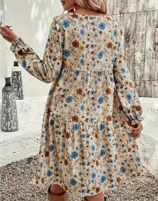 Floral Tiered Dress