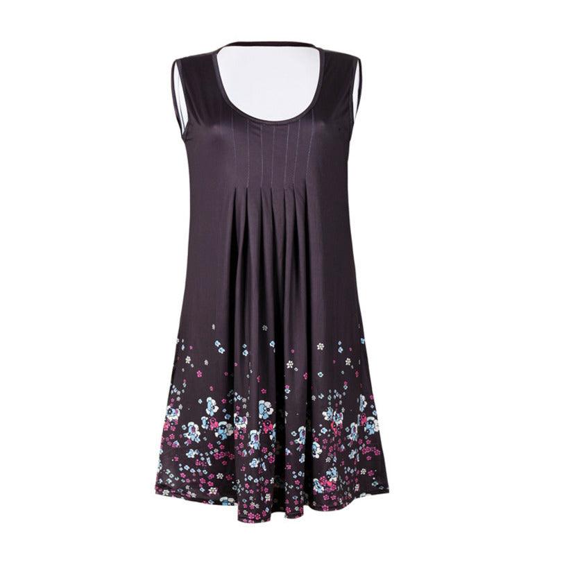 Coastal Cowgirl Boho Dress – Sleeveless Summer Dress with Floral Detail