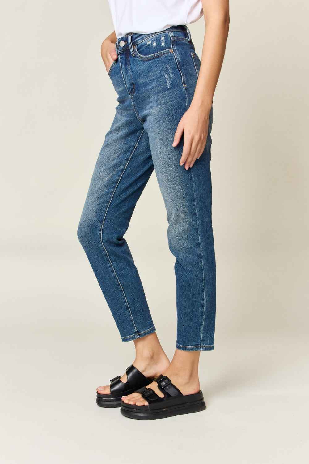 Judy Blue High Waist Jeans - Tummy Control Full Size Slim Fit Women's Jeans