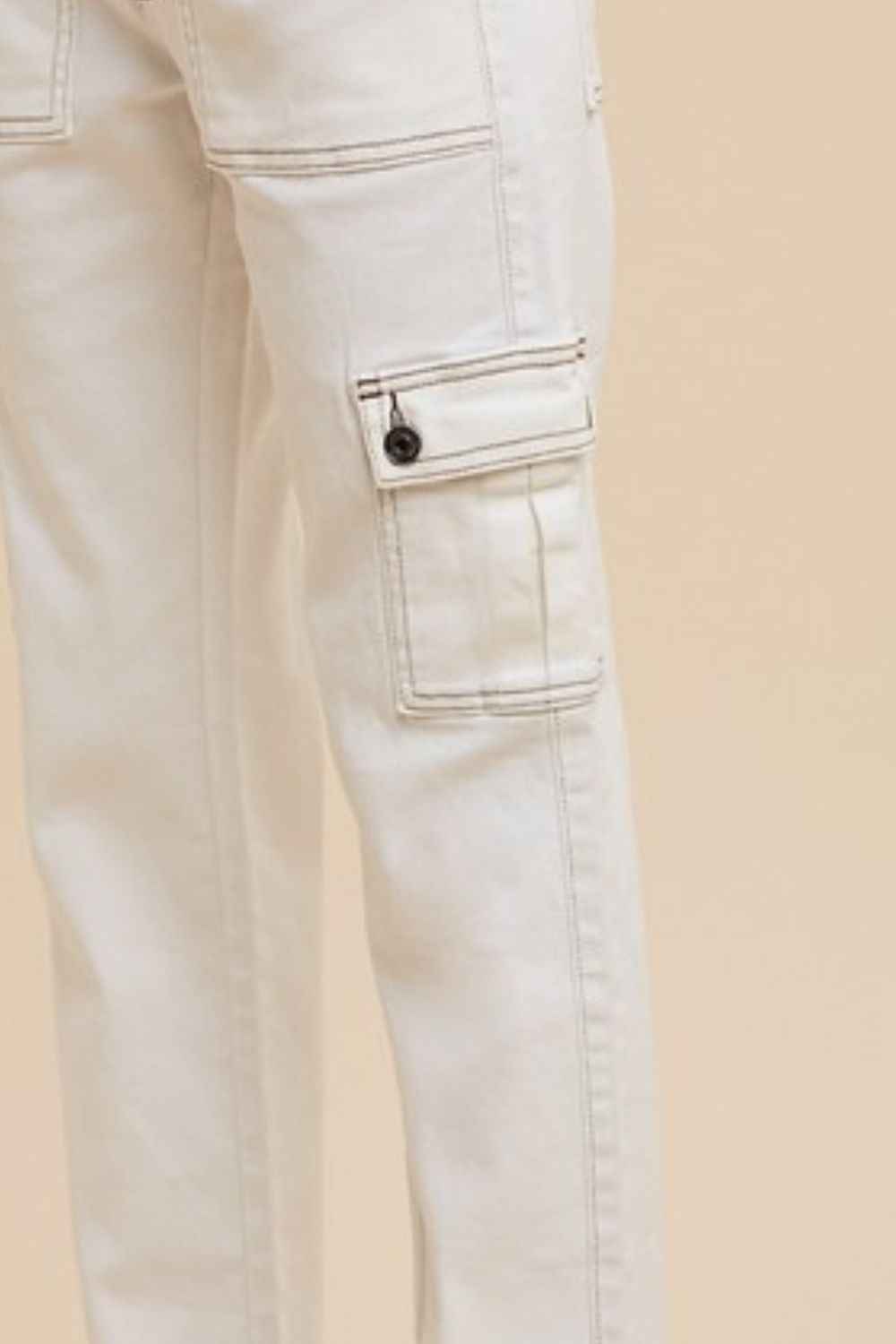 Annie Wear Women's Cargo Jeans - Straight Leg with Pockets