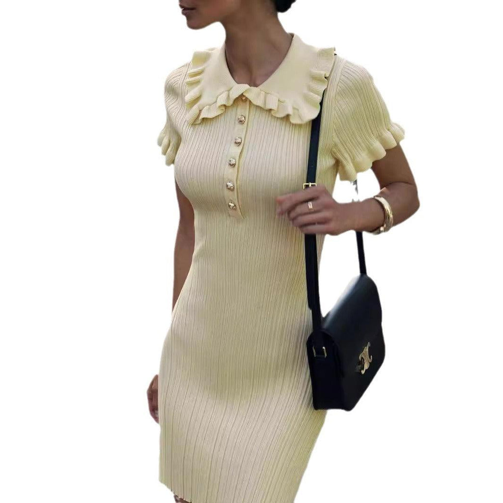 Hepburn Elegance Knit Dress - Audrey Hepburn Inspired Dress for Stylish Women