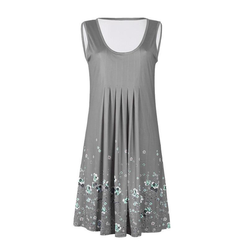 Coastal Cowgirl Boho Dress – Sleeveless Summer Dress with Floral Detail
