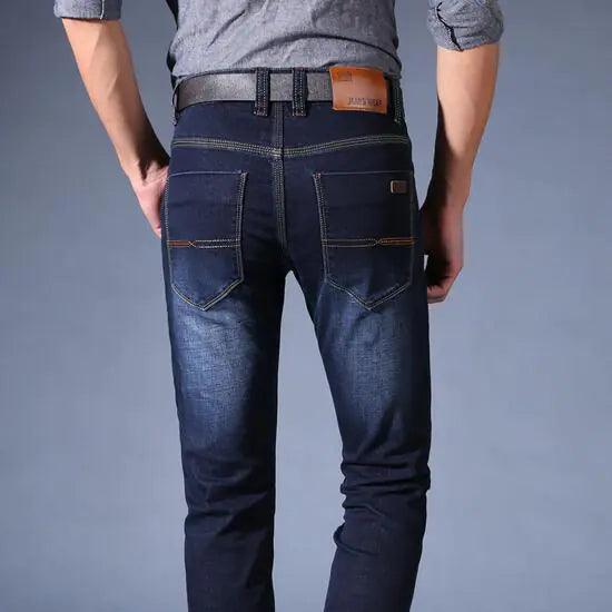 Mid-Rise Stretch Jeans for Men