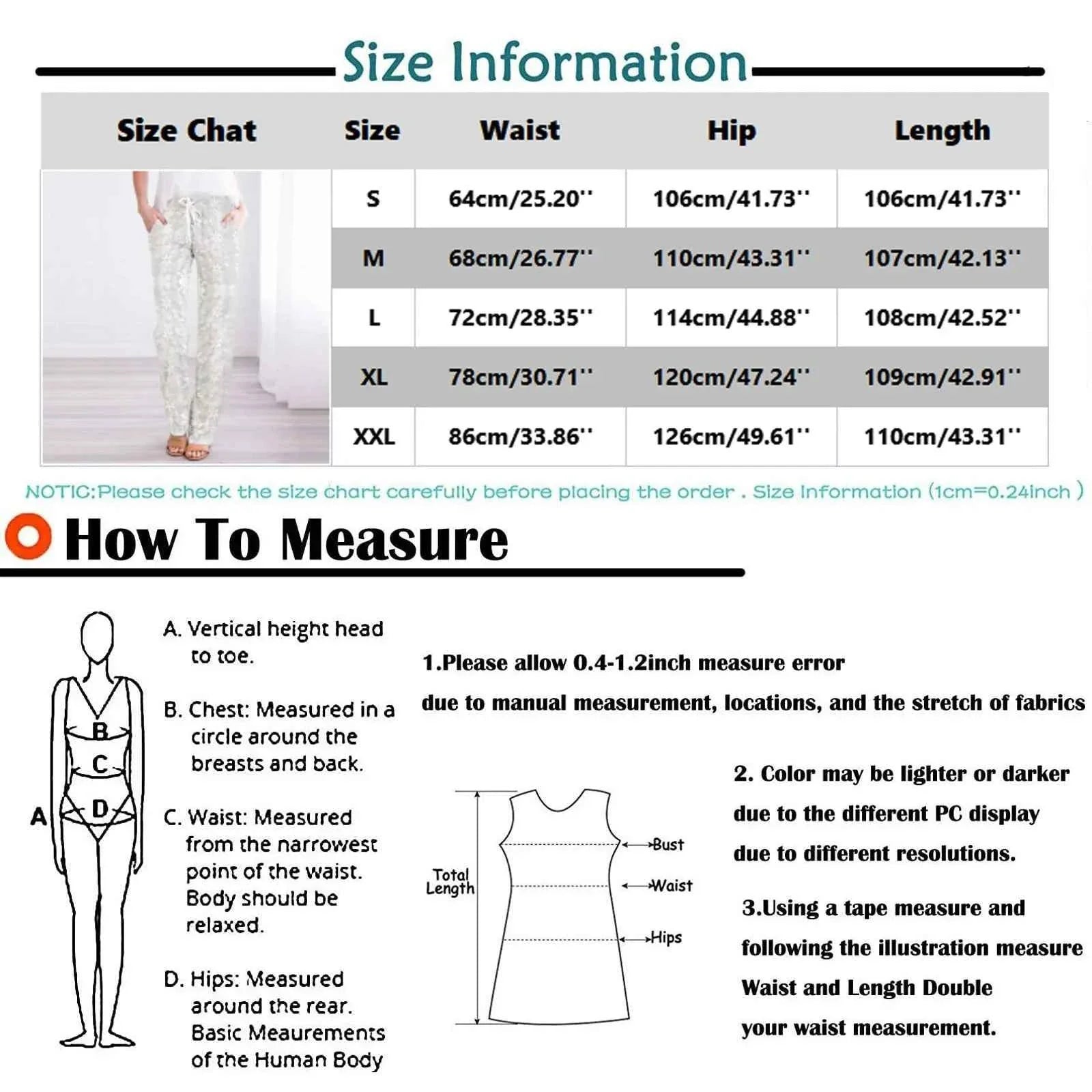 Cropped Loose Pants Women - Streetwear Cotton Lace Casual Pants Elastic Waist Trousers