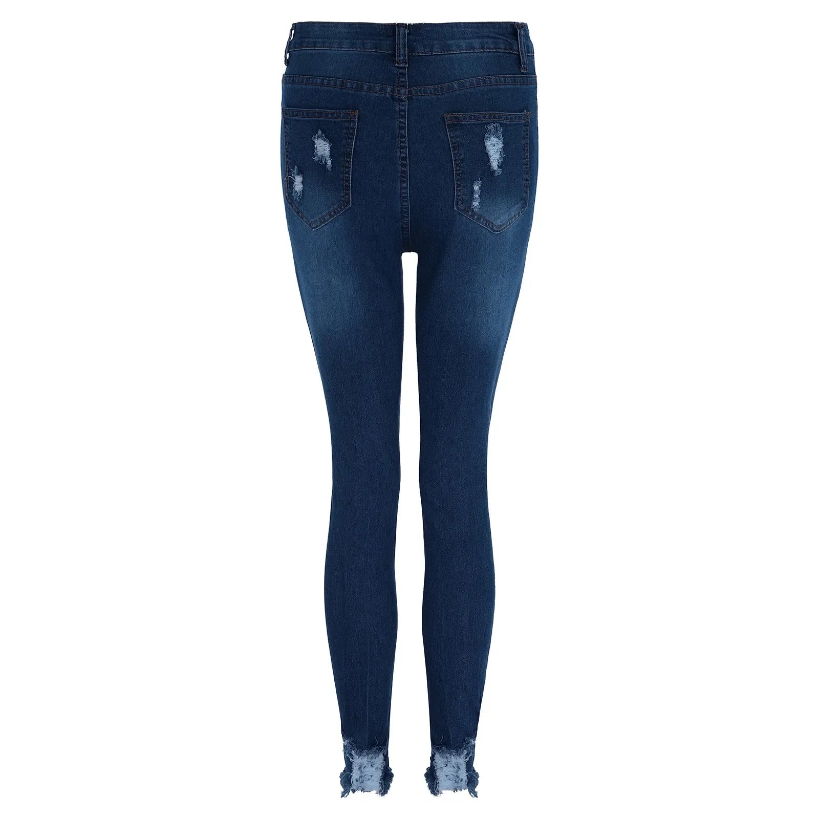 Women's Skinny Ripped Jeans - Slim Denim Pants for Women