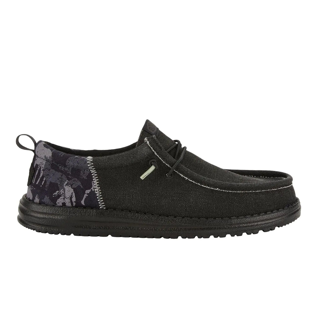 Hey Dude Wally Funk Hunt Camo Black Slip On