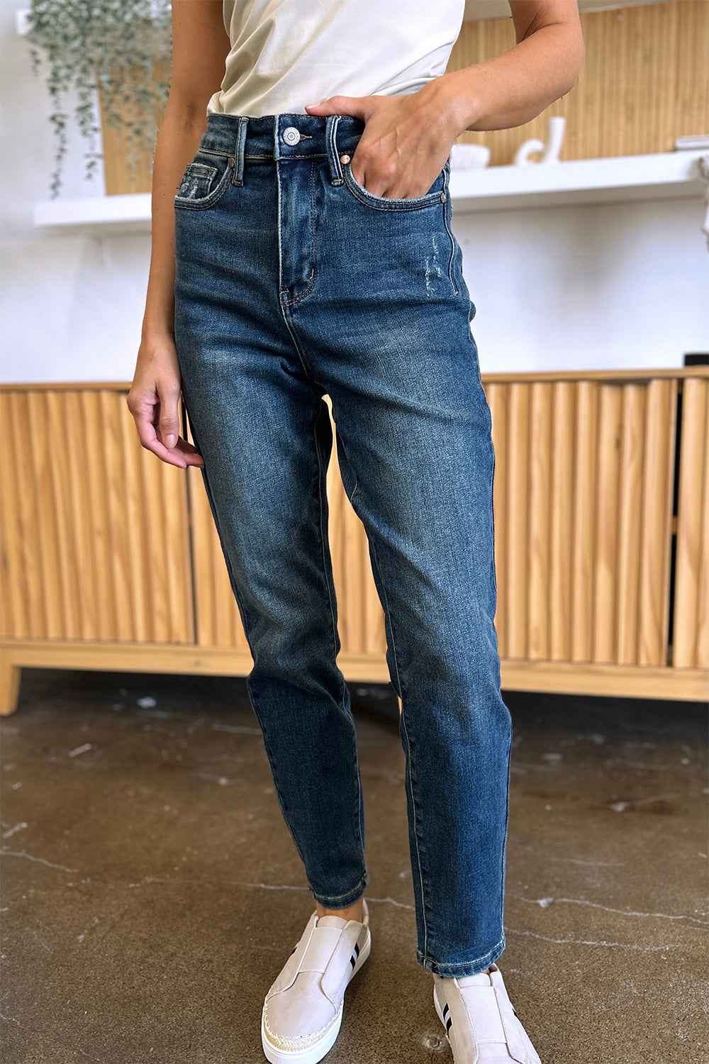 Judy Blue High Waist Jeans - Tummy Control Full Size Slim Fit Women's Jeans