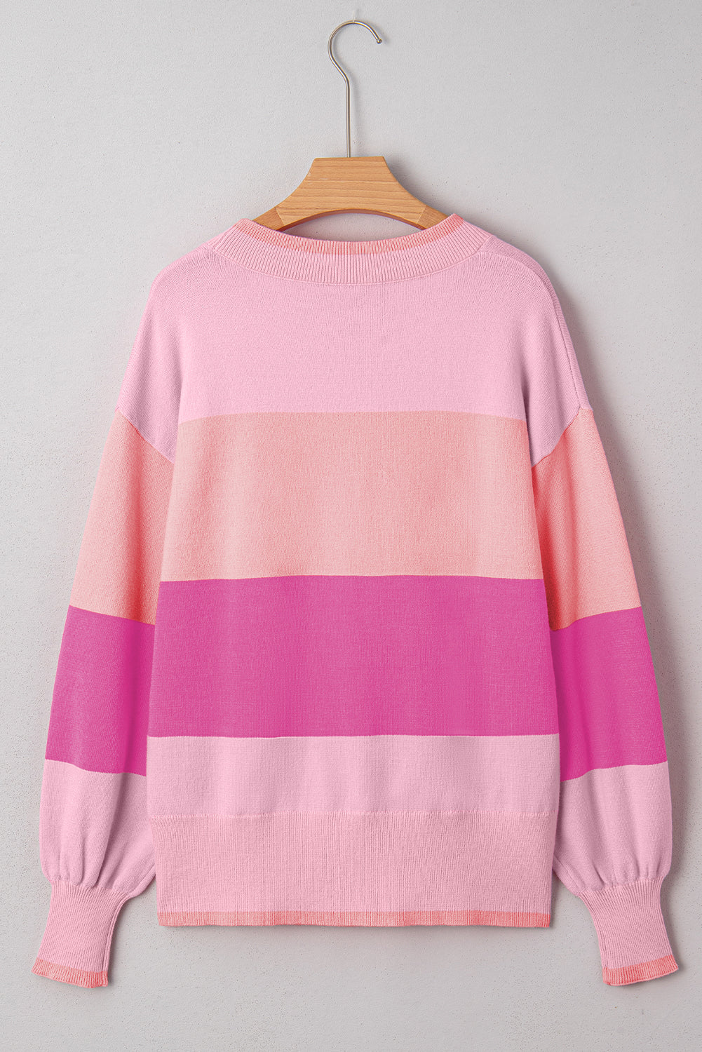 Christmas HOLLY JOLLY Sequined Colorblock Crewneck Sweater