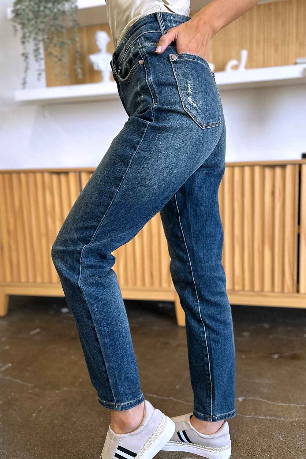 Judy Blue High Waist Jeans - Tummy Control Full Size Slim Fit Women's Jeans