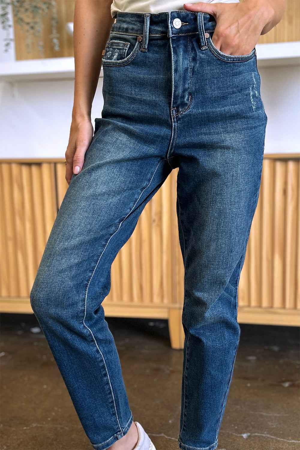 Judy Blue High Waist Jeans - Tummy Control Full Size Slim Fit Women's Jeans