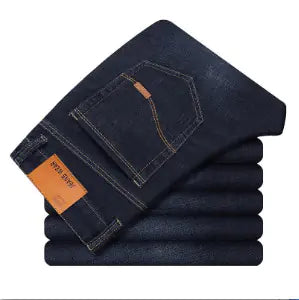 Slim Straight Black Jeans for Men